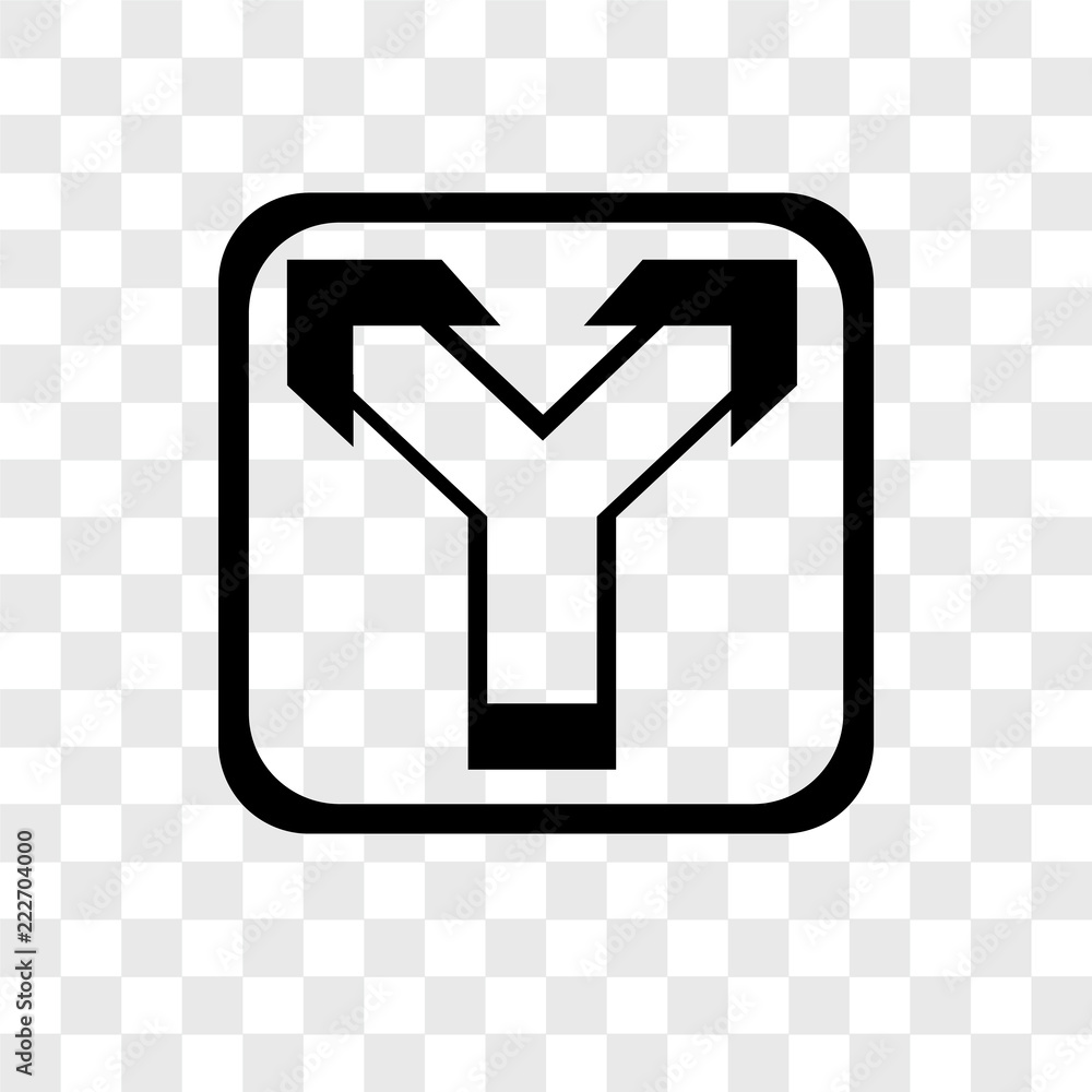 Poster junction icons isolated on transparent background. modern and editable junction icon. simple icon ve