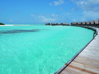 Fototapeta na wymiar the resort in Maldives
