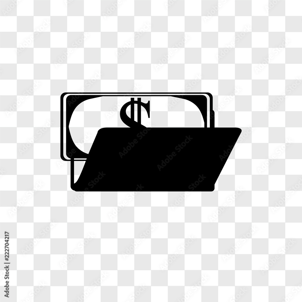 Aufkleber wallet icons isolated on transparent background. modern and editable wallet icon. simple icon vector