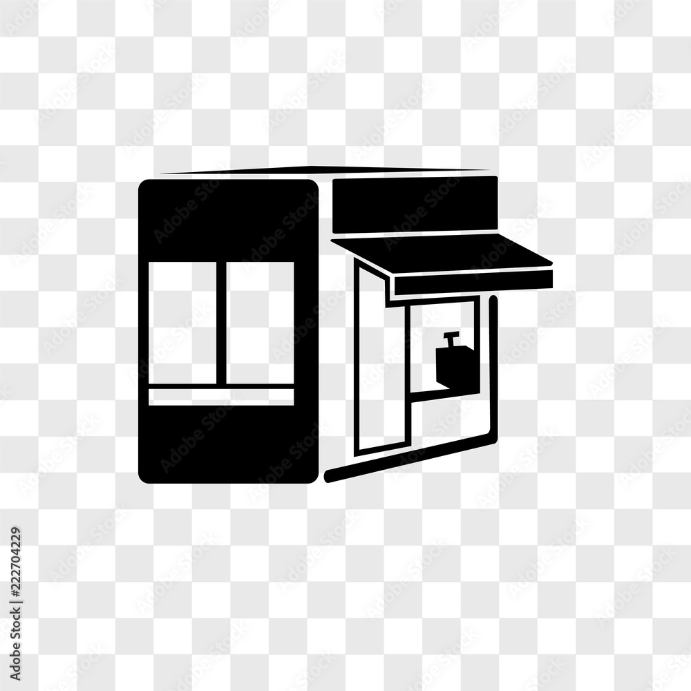 Poster store icons isolated on transparent background. modern and editable store icon. simple icon vector i