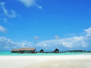 the beach in Maldives