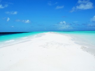 the beach in Maldives