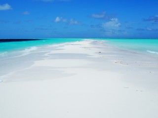 Fototapeta na wymiar the beach in Maldives