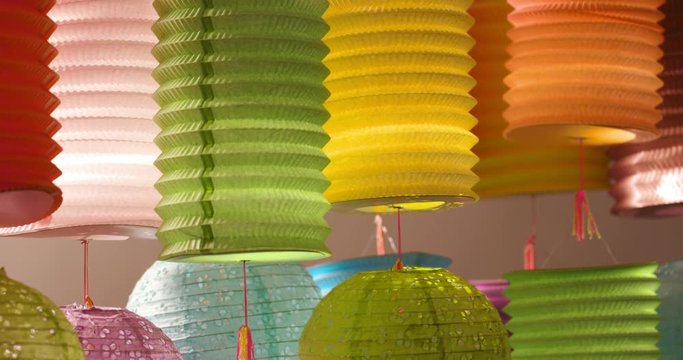 Traditional Chinese lantern for mid autumn festival