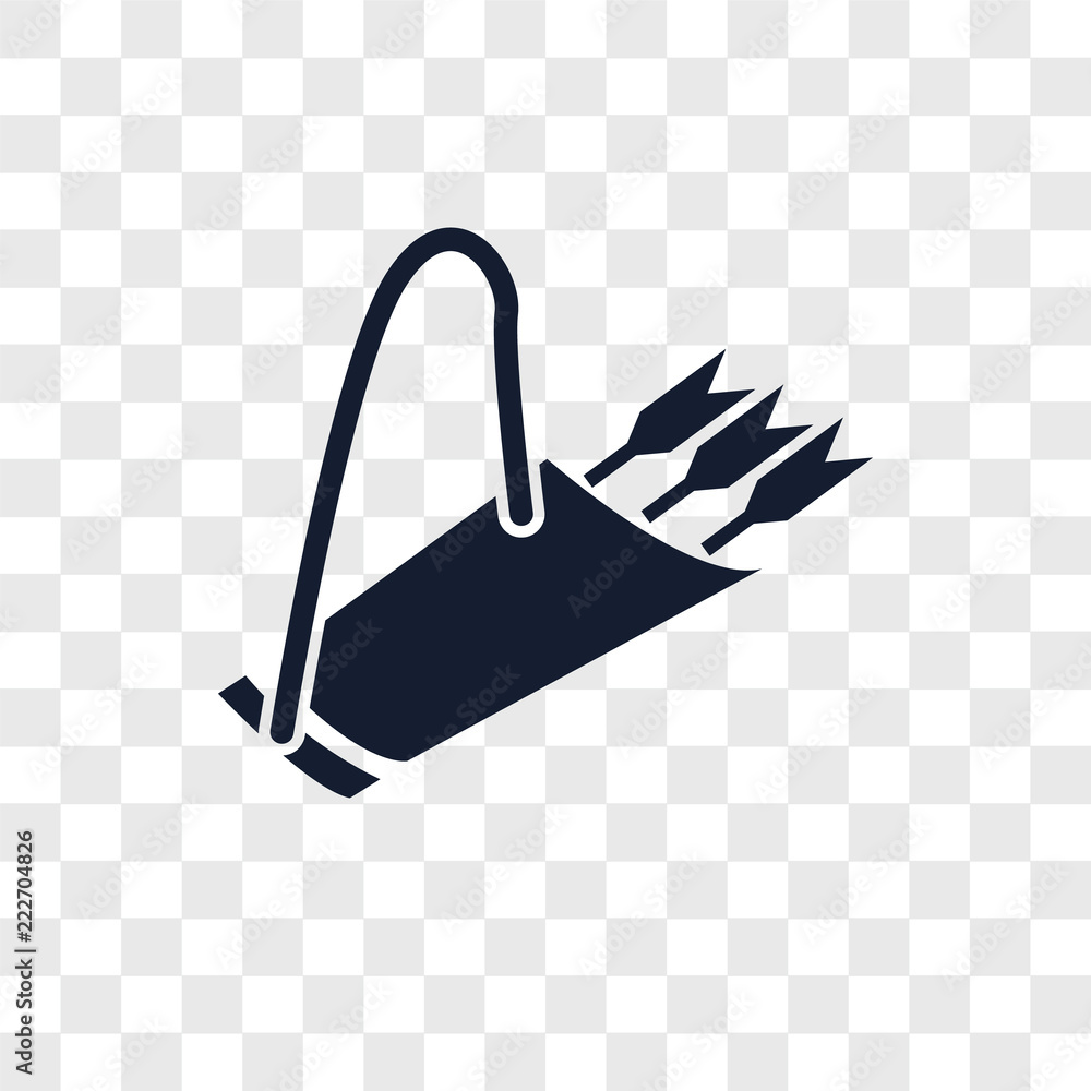 Poster quiver icons isolated on transparent background. modern and editable quiver icon. simple icon vector