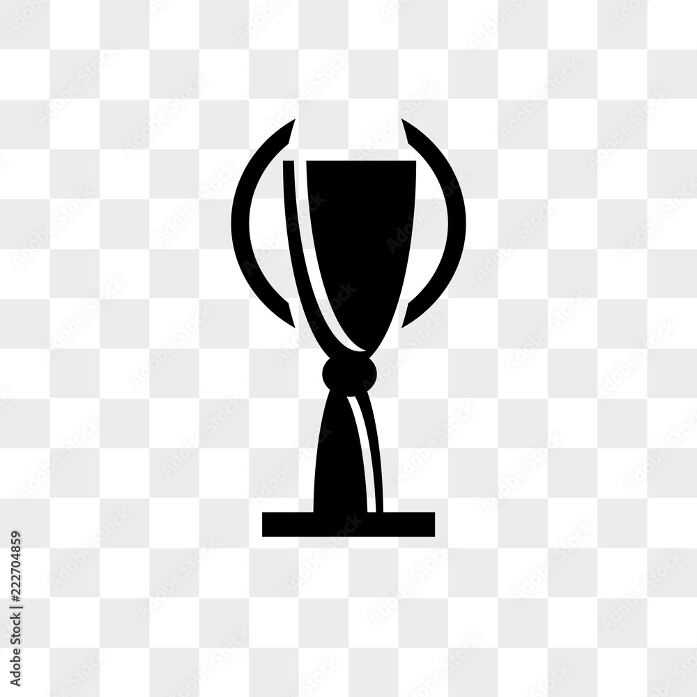 Poster trophy icon isolated on transparent background. modern and editable trophy icon. simple icons vector