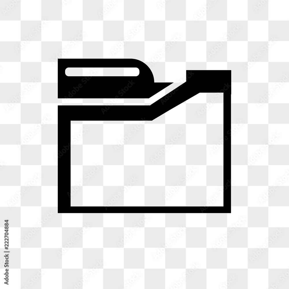 Poster folders icon isolated on transparent background. modern and editable folders icon. simple icons vect