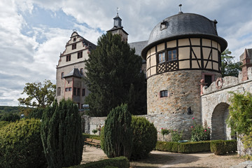 Fototapeta na wymiar High Middle Ages Rock castle in Kronberg im Taunus, Hesse, Germany