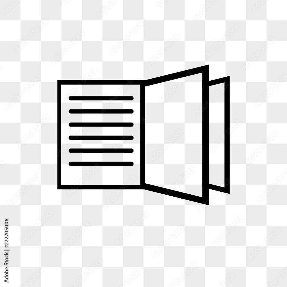 Aufkleber open book icon isolated on transparent background. modern and editable open book icon. simple icons 