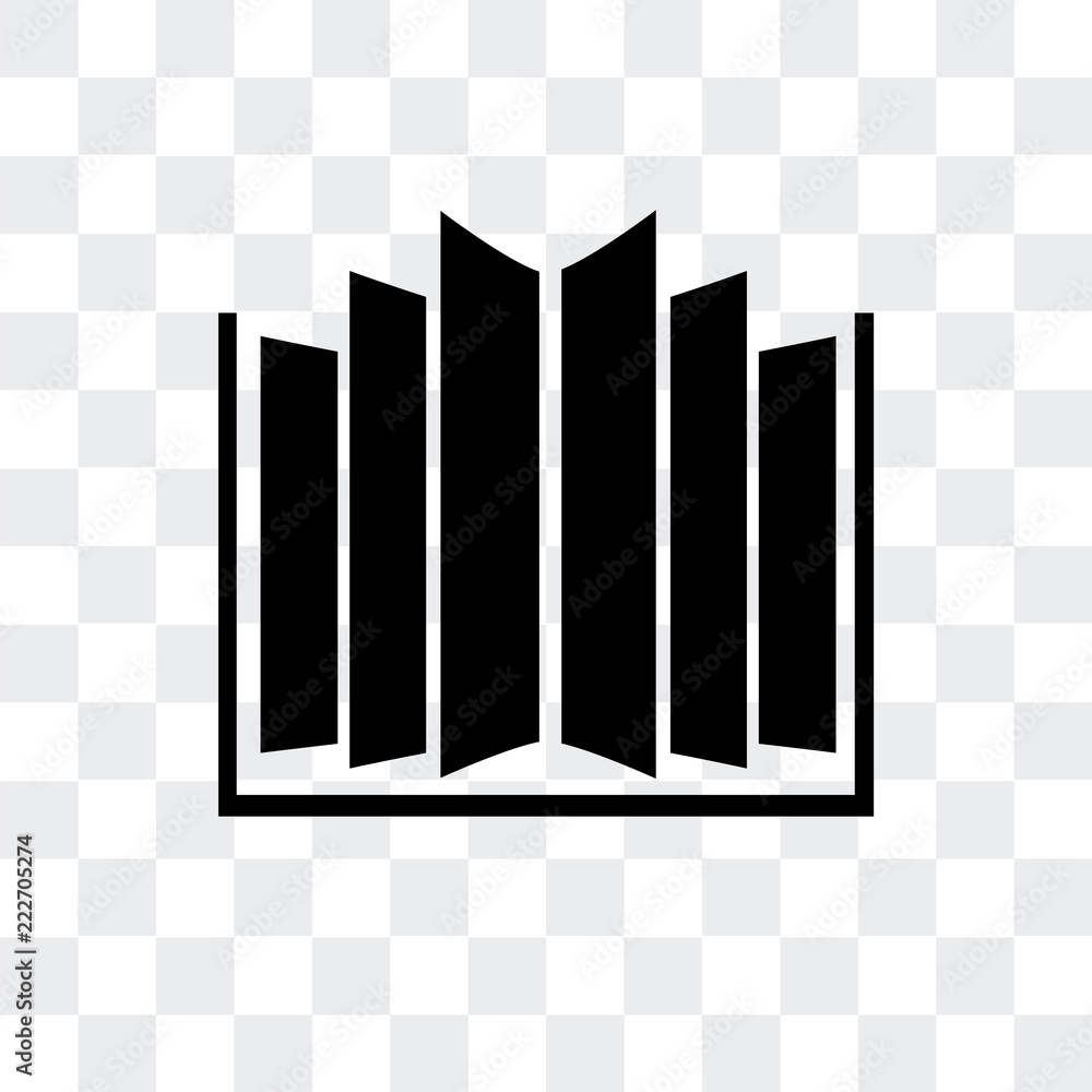 Poster open book icon isolated on transparent background. modern and editable open book icon. simple icons 