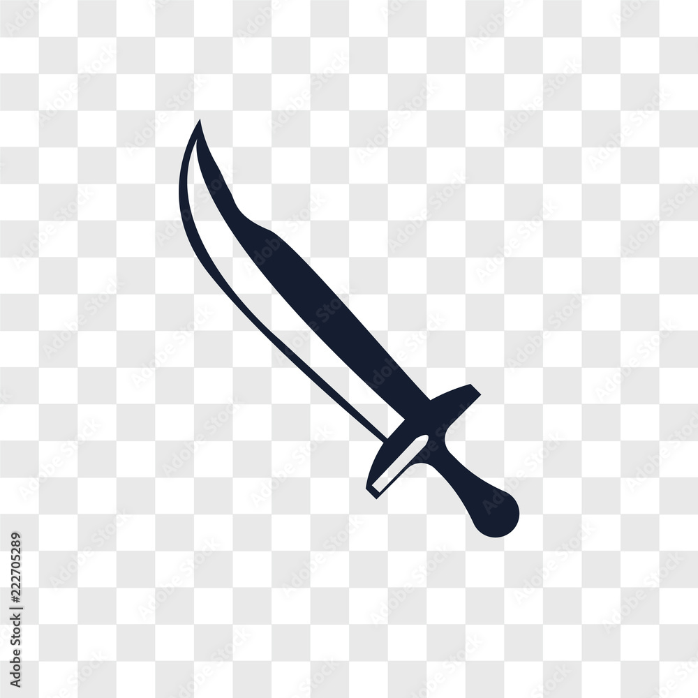 Poster sword icons isolated on transparent background. modern and editable sword icon. simple icon vector i