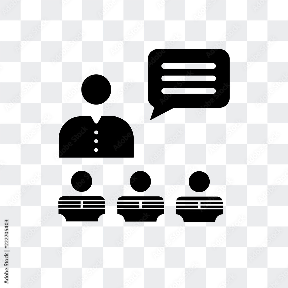 Poster presentation icon isolated on transparent background. modern and editable presentation icon. simple 