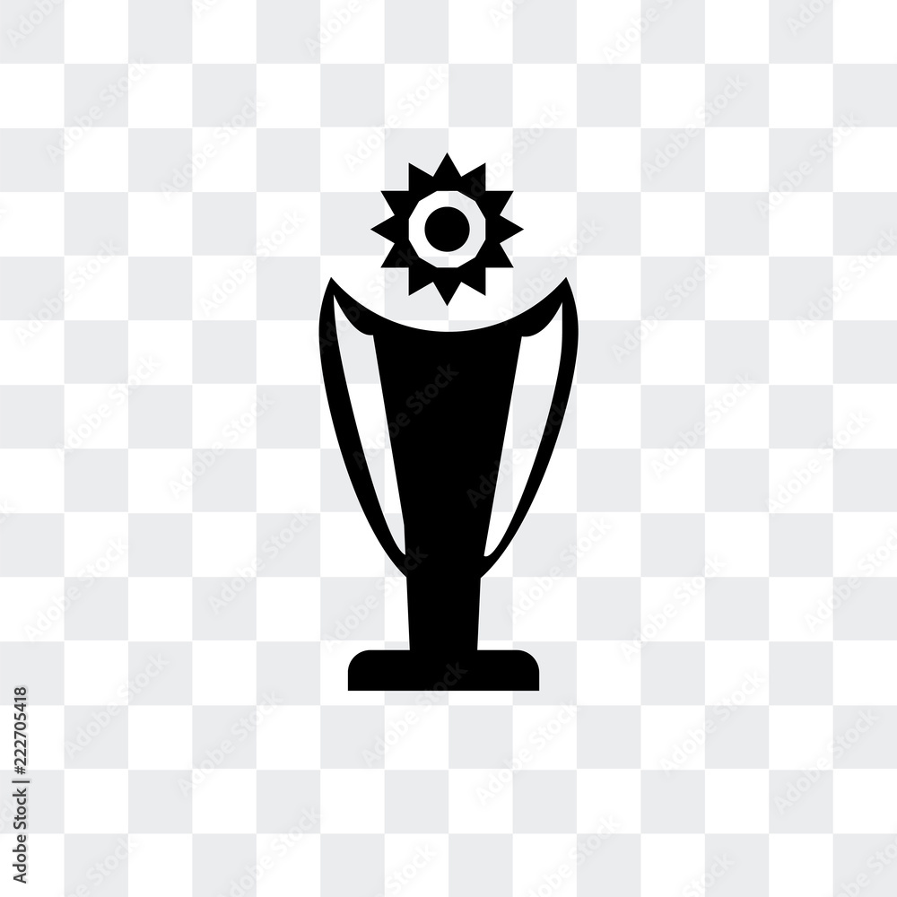 Poster trophy icon isolated on transparent background. modern and editable trophy icon. simple icons vector