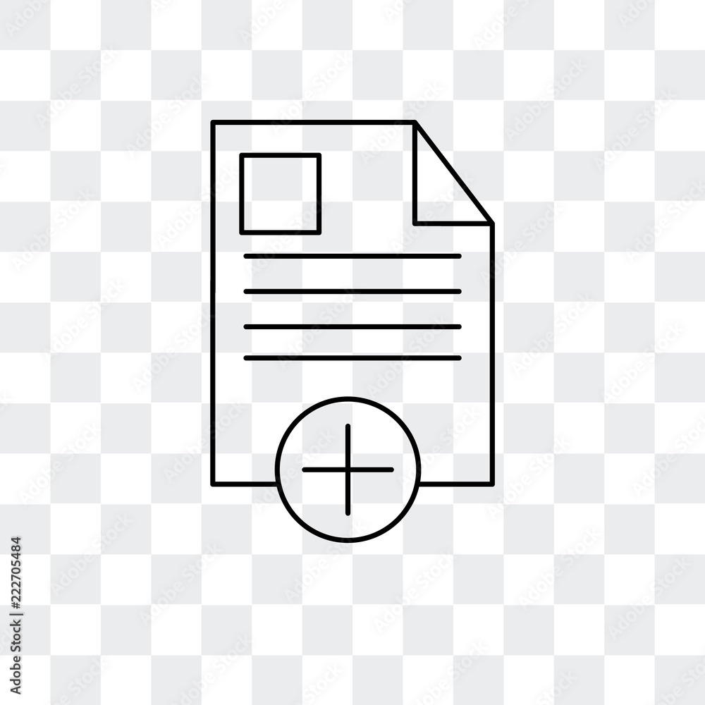Poster file icon isolated on transparent background. modern and editable file icon. simple icons vector ill