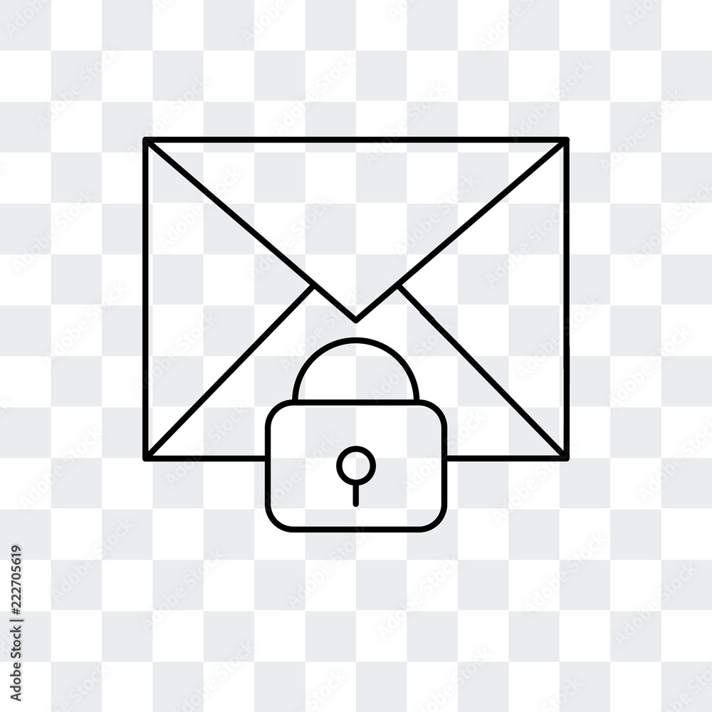 Poster mail icon isolated on transparent background. modern and editable mail icon. simple icons vector ill