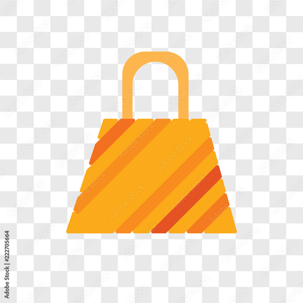 Poster bag icons isolated on transparent background. modern and editable bag icon. simple icon vector illus
