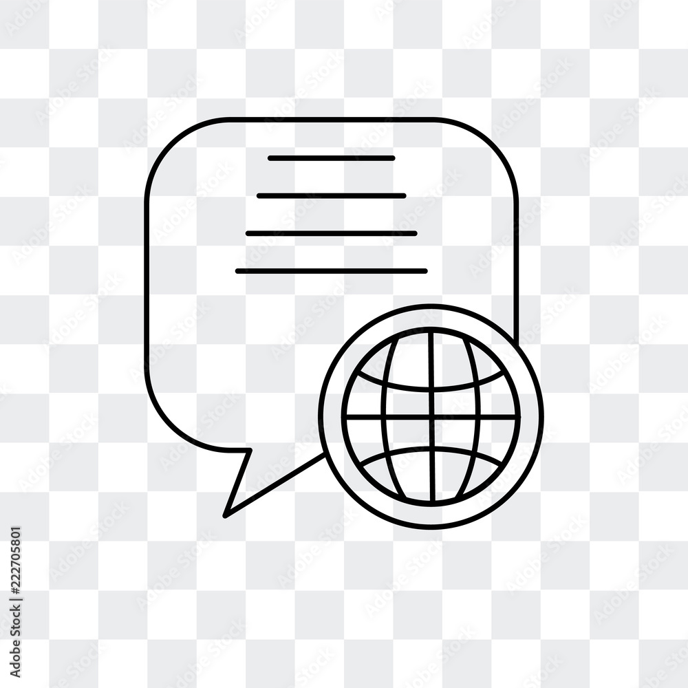 Poster speech bubble icon isolated on transparent background. modern and editable speech bubble icon. simpl