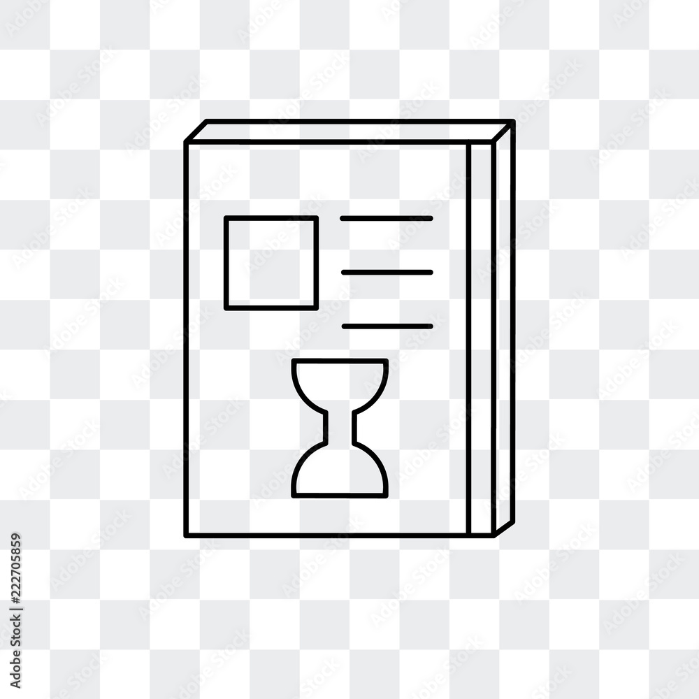 Poster list icon isolated on transparent background. modern and editable list icon. simple icons vector ill
