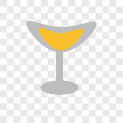 cocktail icons isolated on transparent background. Modern and editable cocktail icon. Simple icon vector illustration.