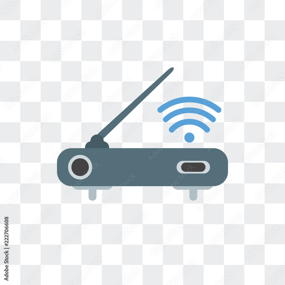 Poster wireless internet icon isolated on transparent background. modern and editable wireless internet ico