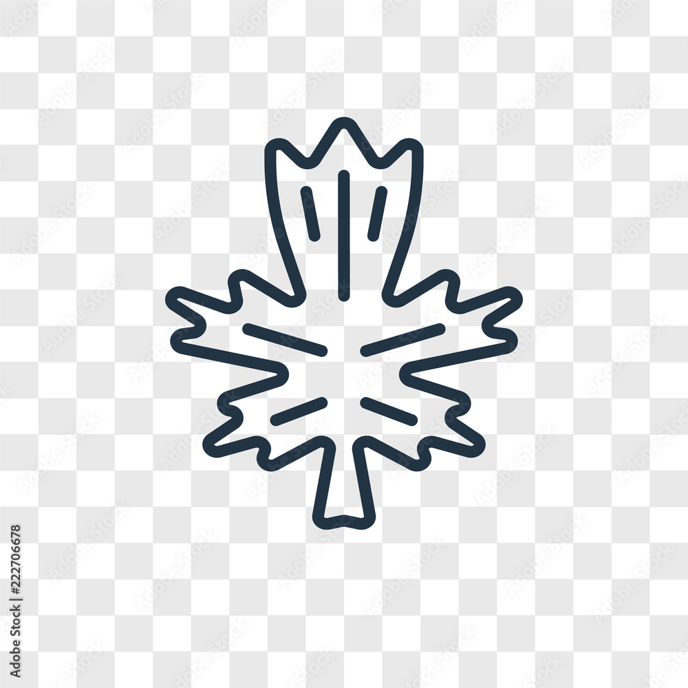 Poster leaf icons isolated on transparent background. modern and editable leaf icon. simple icon vector ill