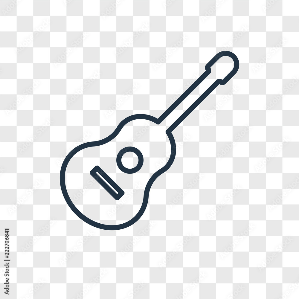 Poster ukelele icons isolated on transparent background. modern and editable ukelele icon. simple icon vect