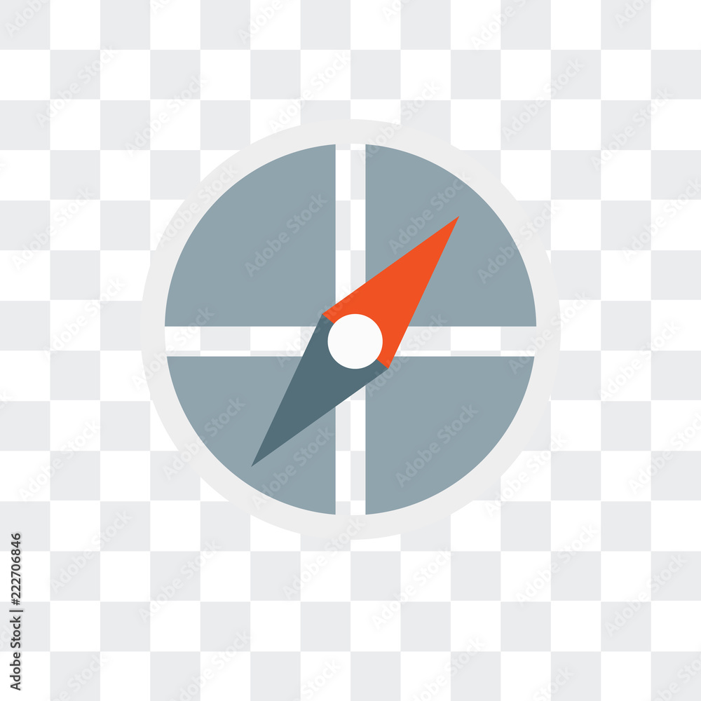 Poster cardinal points icon isolated on transparent background. modern and editable cardinal points icon. s
