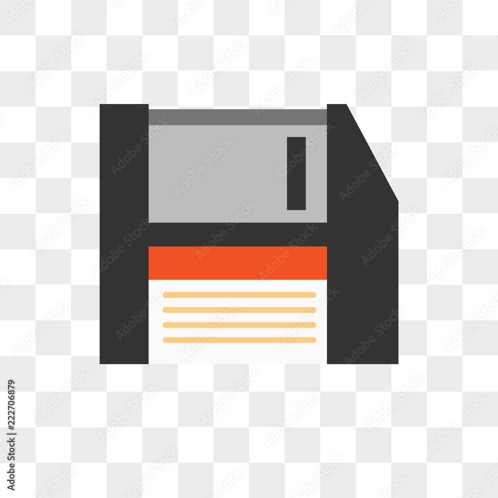 Poster floppy disk icon isolated on transparent background. modern and editable floppy disk icon. simple ic