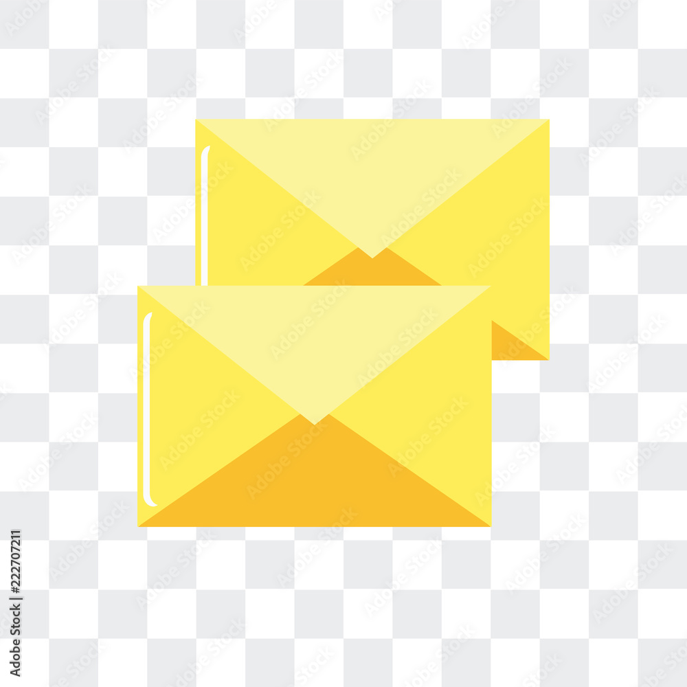 Aufkleber mailing icon isolated on transparent background. modern and editable mailing icon. simple icons vect