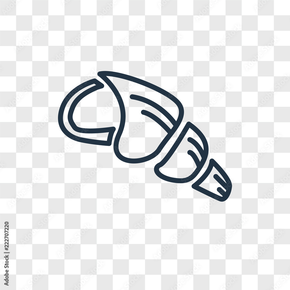 Poster conch shell icons isolated on transparent background. modern and editable conch shell icon. simple i