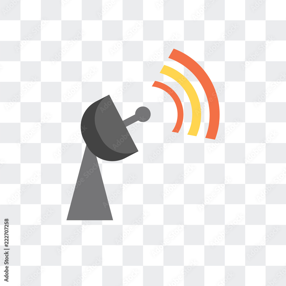 Aufkleber wifi icon isolated on transparent background. modern and editable wifi icon. simple icons vector ill