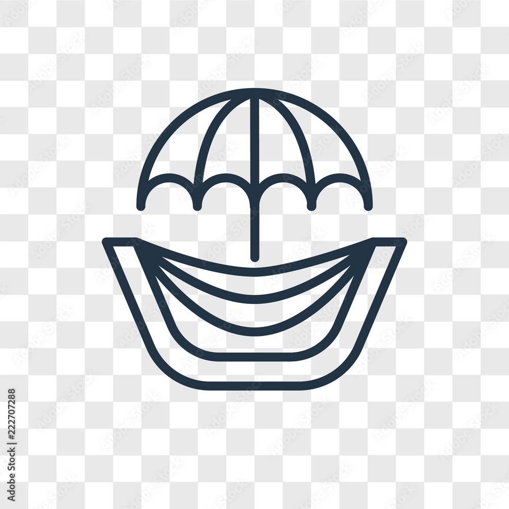 Poster hammocks icons isolated on transparent background. modern and editable hammocks icon. simple icon ve