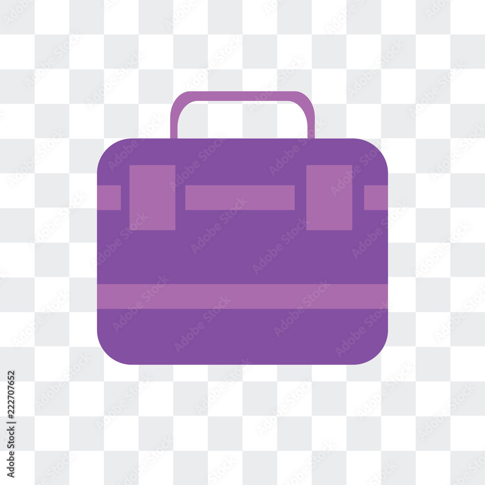 Poster briefcase icon isolated on transparent background. modern and editable briefcase icon. simple icons 