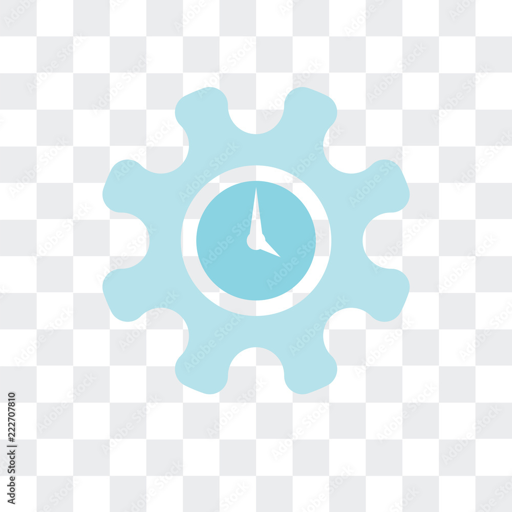 Aufkleber time icon isolated on transparent background. modern and editable time icon. simple icons vector ill