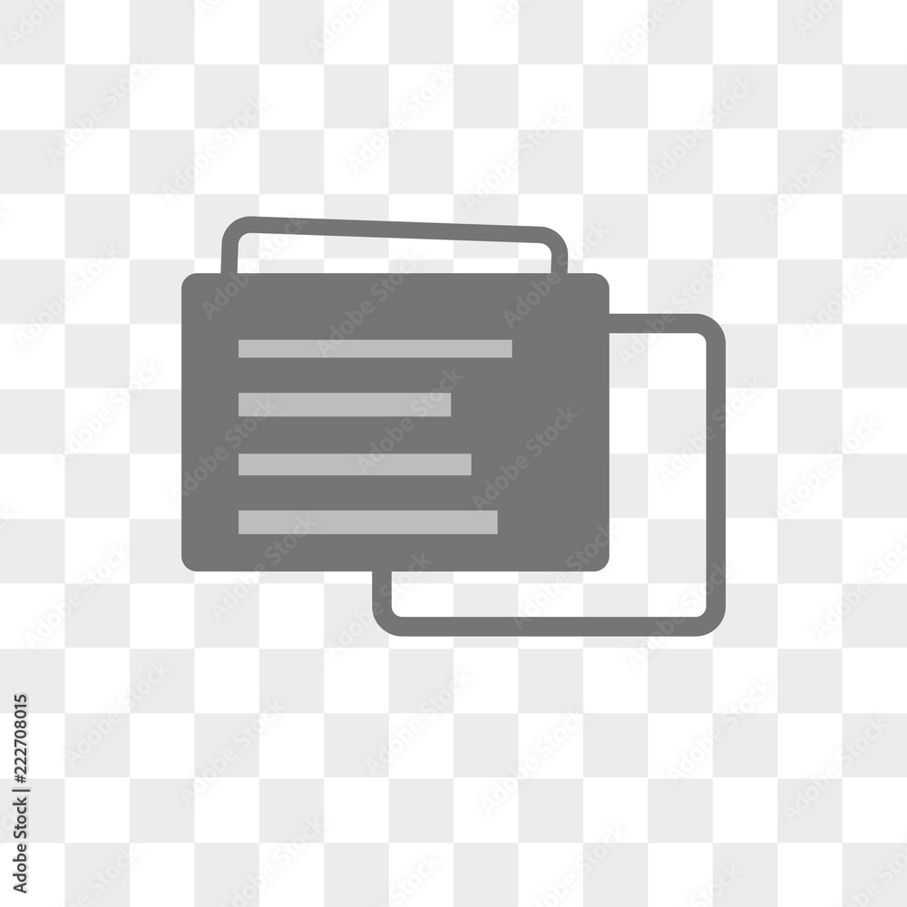 Poster presentation icon isolated on transparent background. modern and editable presentation icon. simple 