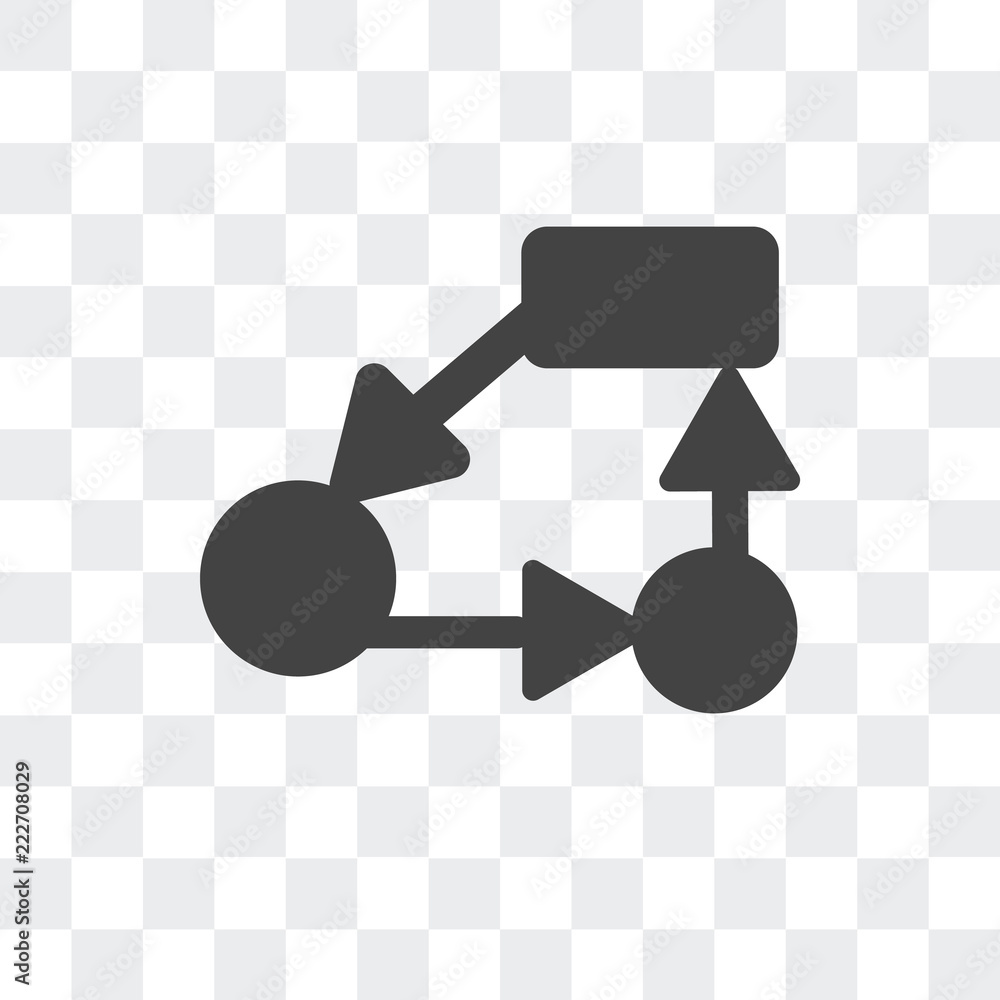 Poster strategy icon isolated on transparent background. modern and editable strategy icon. simple icons ve