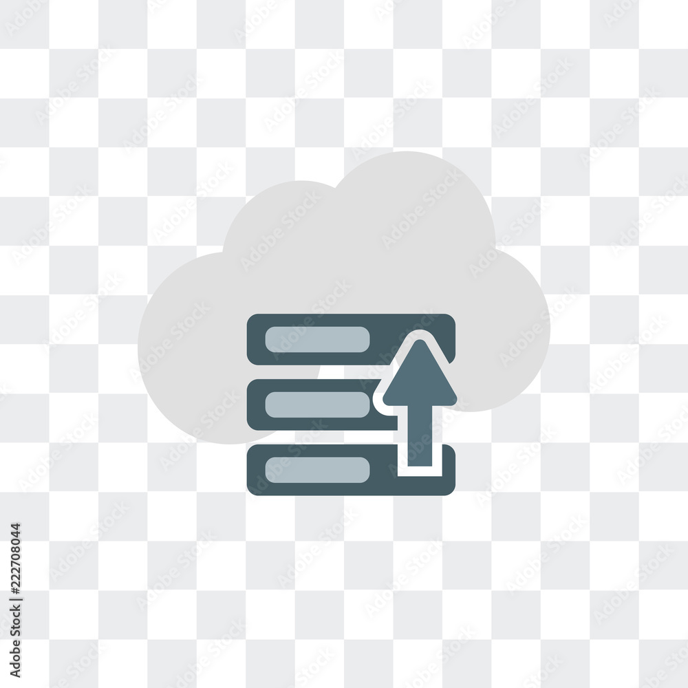 Poster hosting icon isolated on transparent background. modern and editable hosting icon. simple icons vect