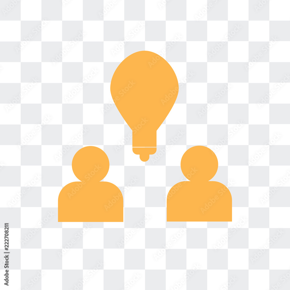 Poster brainstorm icon isolated on transparent background. modern and editable brainstorm icon. simple icon