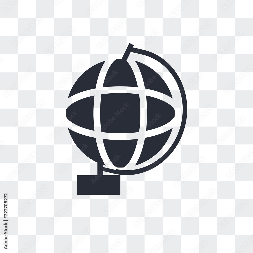 Poster globe icon isolated on transparent background. modern and editable globe icon. simple icons vector i