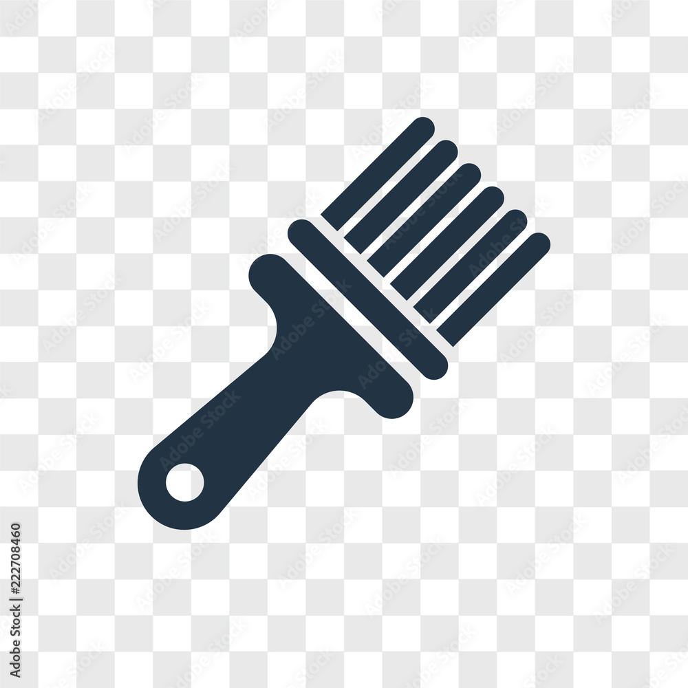 Poster brush icons isolated on transparent background. modern and editable brush icon. simple icon vector i