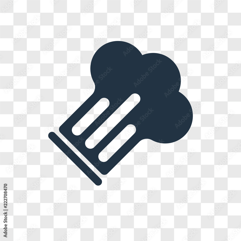 Poster chef hat icons isolated on transparent background. modern and editable chef hat icon. simple icon ve