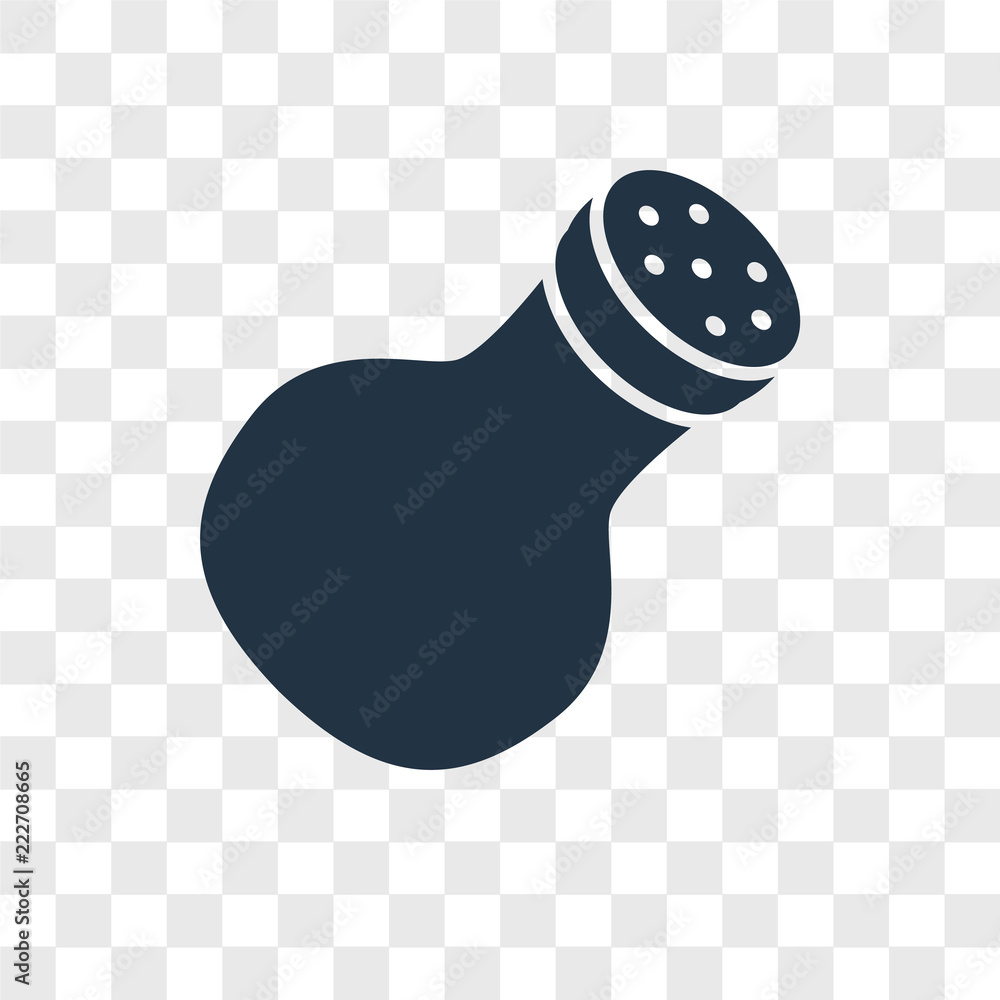 Poster salt icons isolated on transparent background. modern and editable salt icon. simple icon vector ill