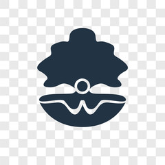 oyster icons isolated on transparent background. Modern and editable oyster icon. Simple icon vector illustration.