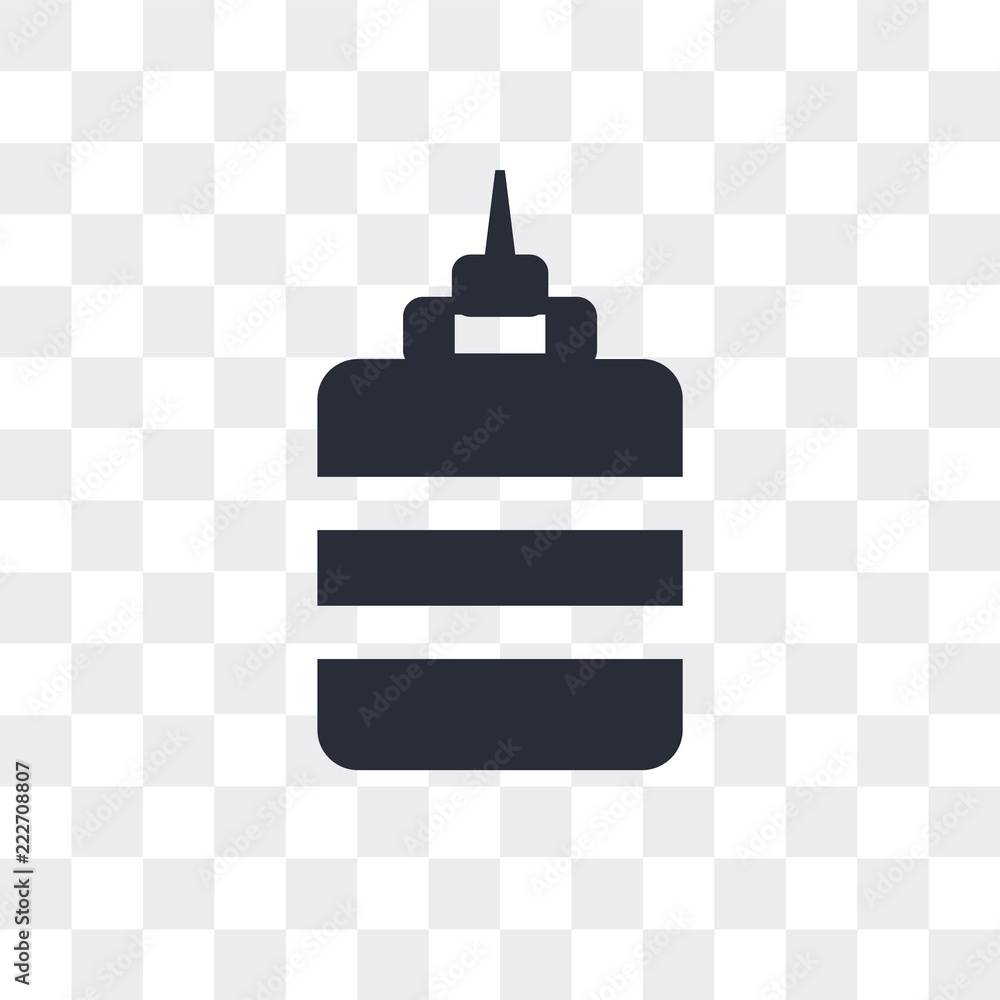 Poster glue bottle icon isolated on transparent background. modern and editable glue bottle icon. simple ic