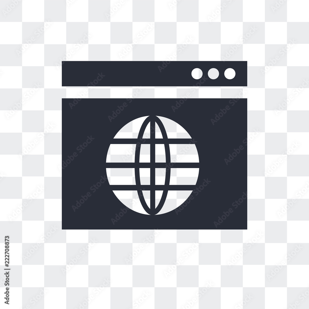 Poster surfing the net icon isolated on transparent background. modern and editable surfing the net icon. s