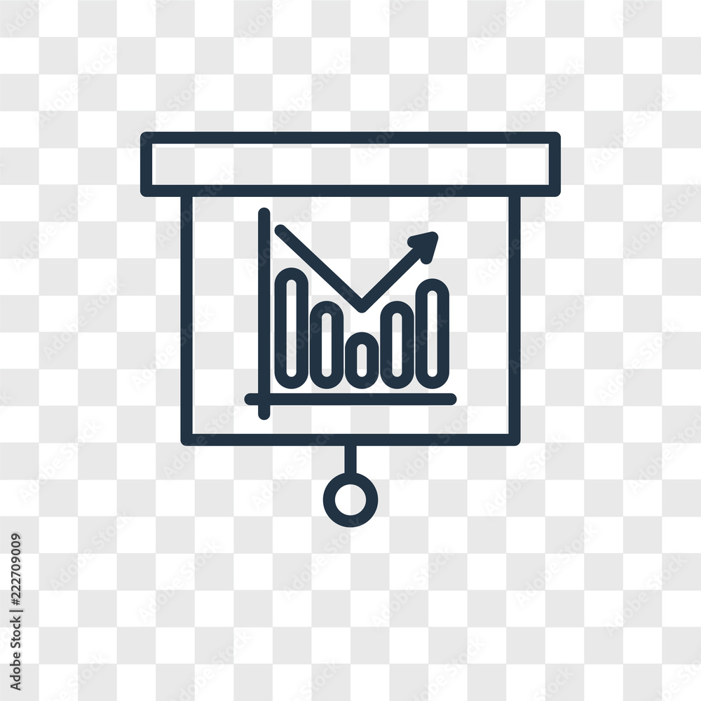 Poster bar chart icons isolated on transparent background. modern and editable bar chart icon. simple icon 