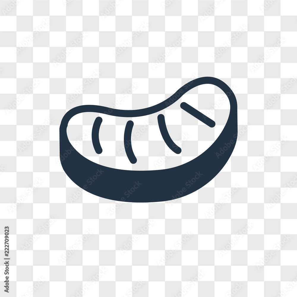 Poster steak icons isolated on transparent background. modern and editable steak icon. simple icon vector i