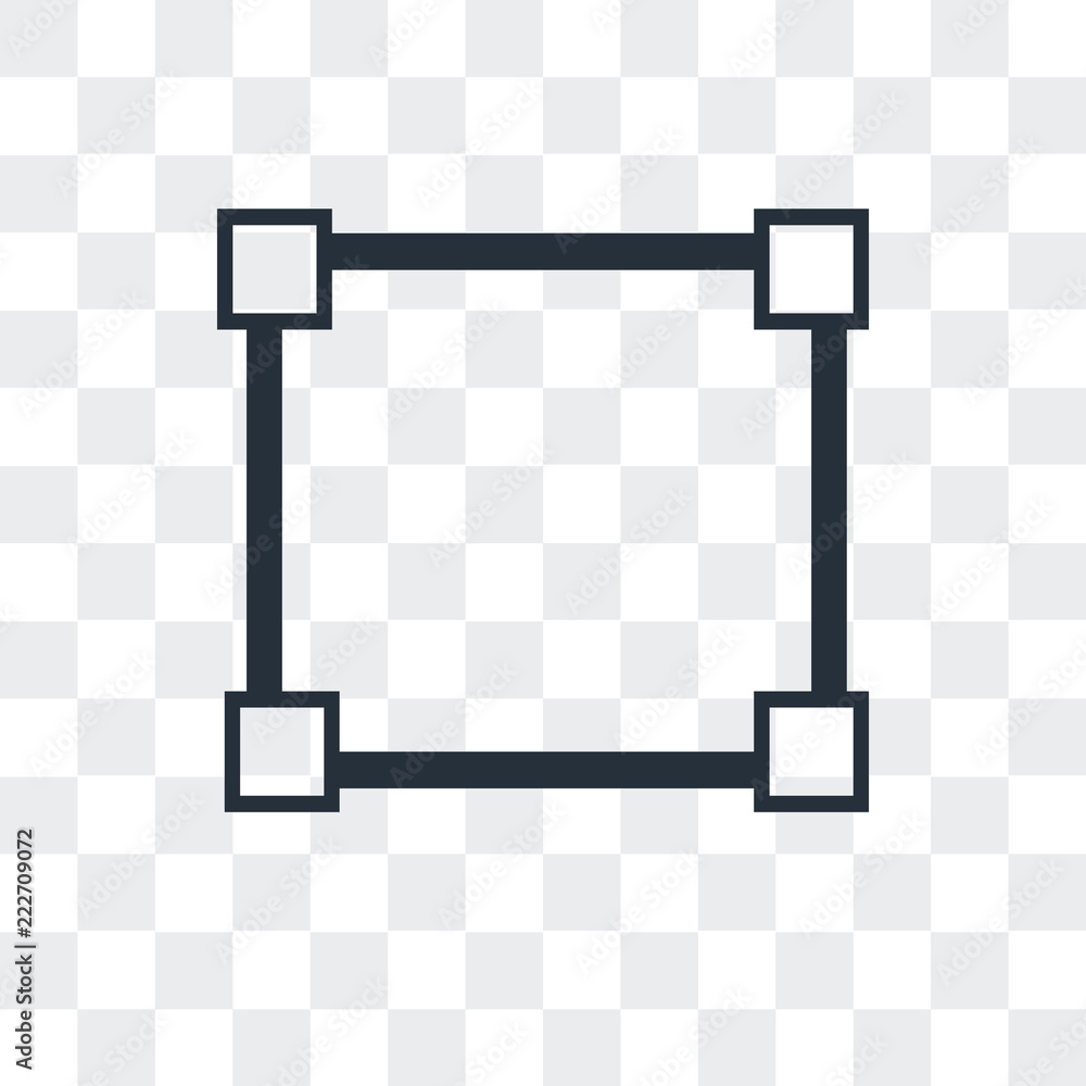 Poster cutting tool selection icon isolated on transparent background. modern and editable cutting tool sel