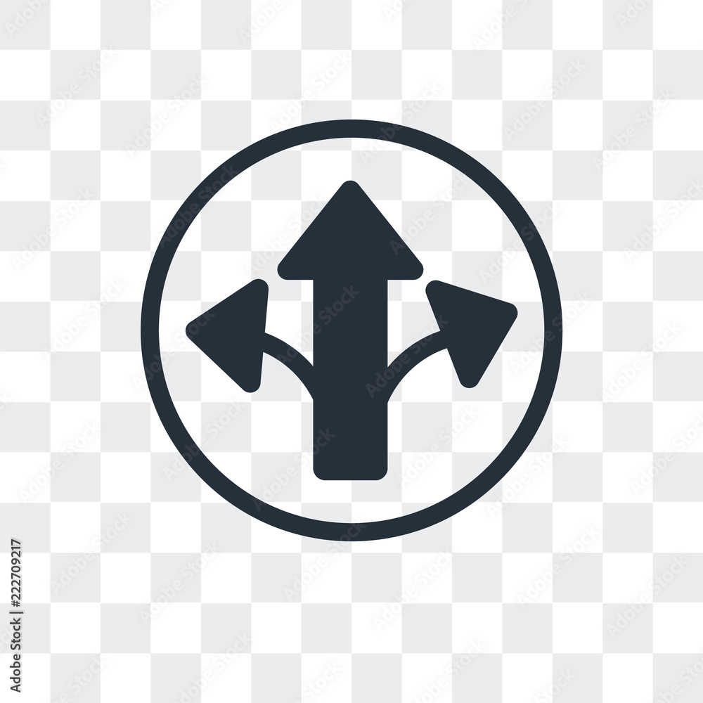 Poster turn right arrow icon isolated on transparent background. modern and editable turn right arrow icon.