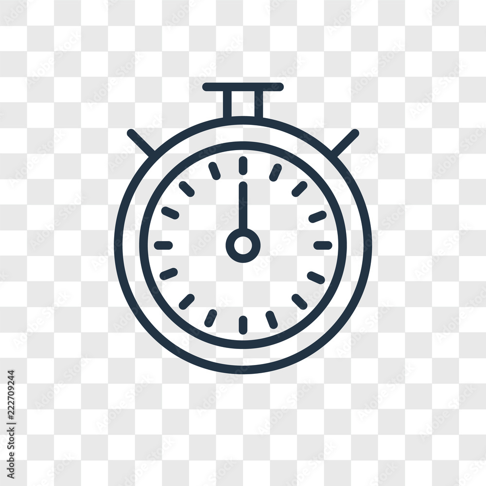 Poster chronometer icons isolated on transparent background. modern and editable chronometer icon. simple i